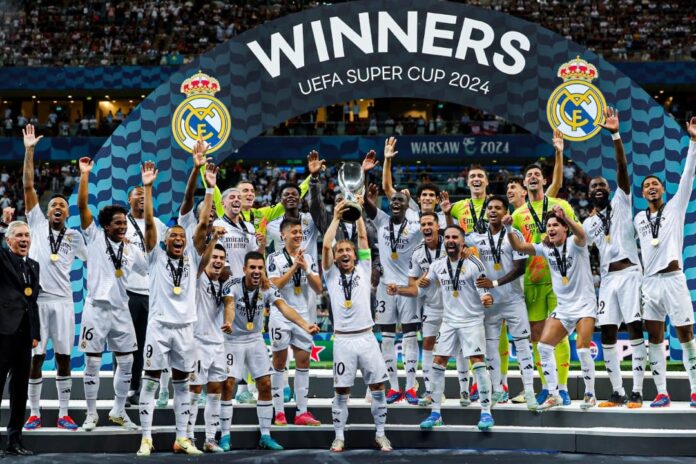 Madrid lifts super cup trophy